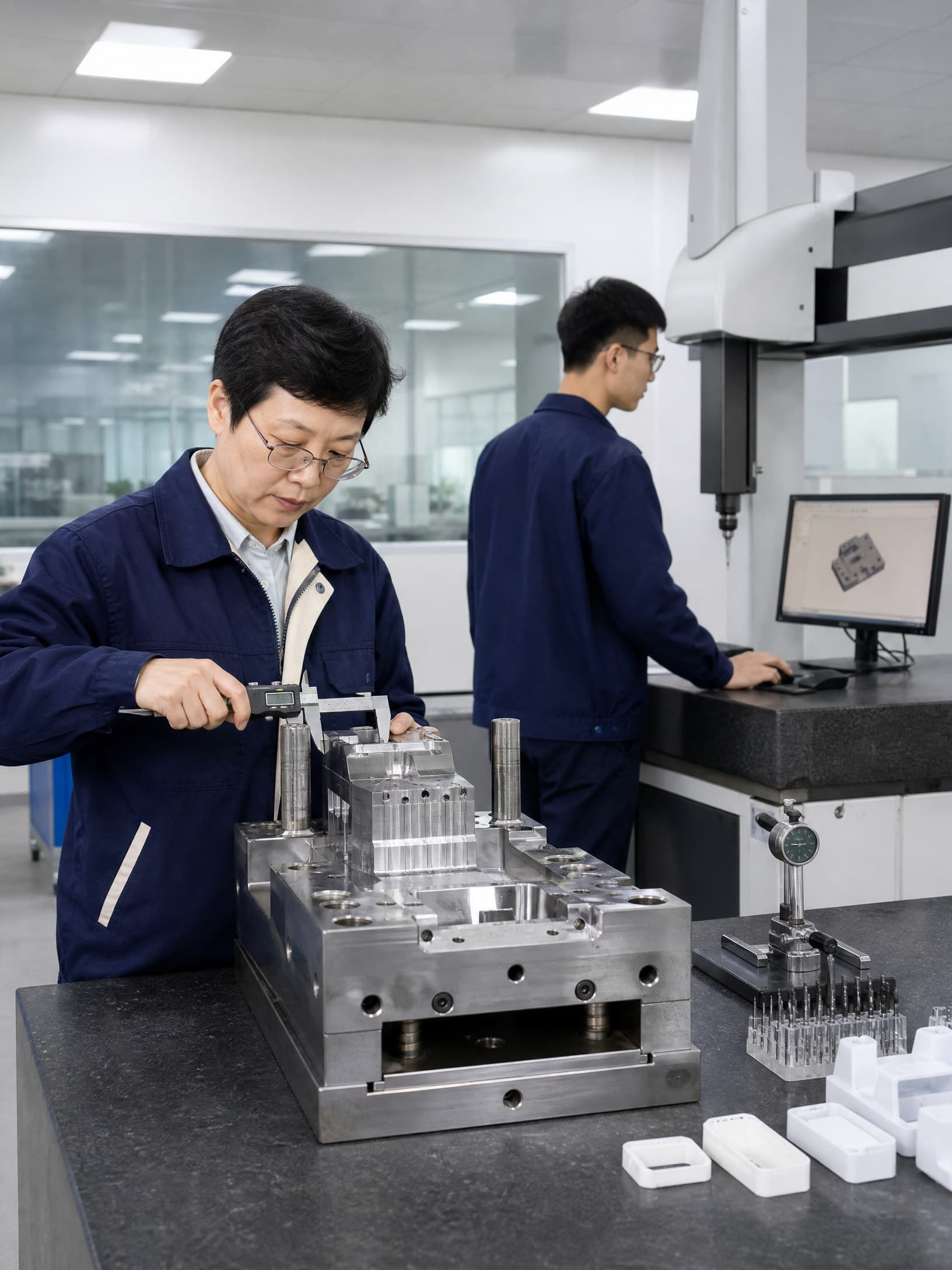 Quality measurement evidence for molded-part approval
