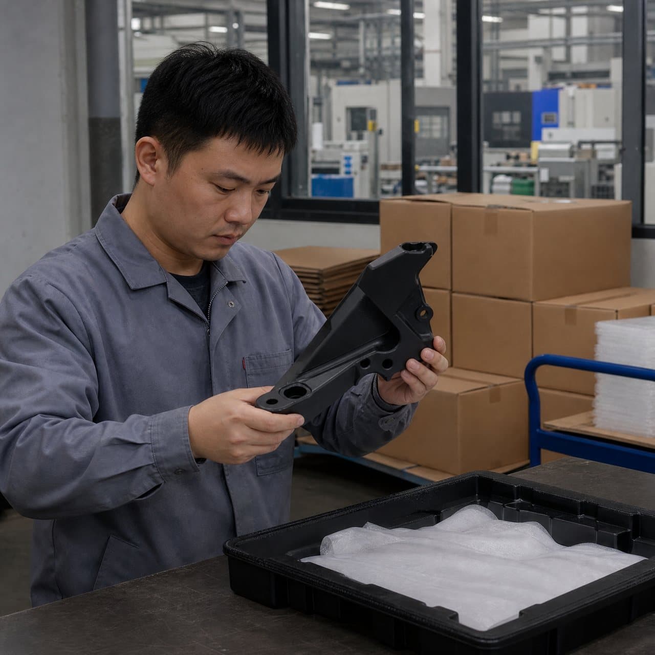 Illustrative injection molded product and engineering review visual